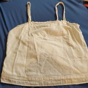 White Old Navy Spaghetti Strapped Top